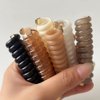 Spiral Hair Ties for Women No Damage Coil Hair Ties for Girls Telephone Wire Hair Tie Elastic Hair Bands Teleties Ponytail Holders Telephone Line Hairties Hair Accessories Phone Cord Hair Scrunchies