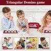 Smilejoy Triangle Domino,Triangular Domino Tiles with Brass Spinners Tabletop Game for Kids Ages 7 and Up, 56 Domino Pieces, Classical Board Game, mathing Skill Trainning (2-4 Players)