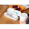 OrthoKey OrthoPod Dental Travel Case - Secure Storage for Aligners, Retainers, and Invisalign - Convenient Toothbrush and Toothpaste Holder - Clear Removable Grabber - Sterile Storage