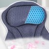 Spa Cushion for Tub,Bath Pillow Luxury Bathtub Pillow，Bath Tub Pillow Headrest with Soft 4D Mesh Fabric and Non-Slip Suction Cups+4 Strong Suction Cups, Great Spa Gifts Bathtub Accessories