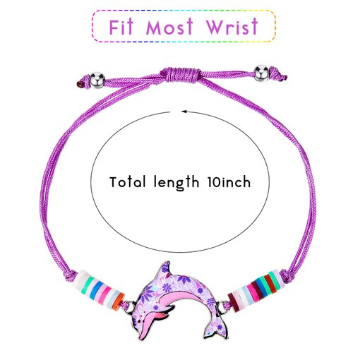 BBTO 20 Pieces Unicorn Bracelets Friendship for Girls Women Jewelry Animal Pendant Owl Cute Adjustable Prize Pretend Play Party Favors (Dog Style)