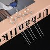 AUNEAL Wedding Hair Accessories for Women Hair Pins Set Hair Jewelry for Girls Flower Pearl Hair Clips Headpieces for Brides Bridesmaids