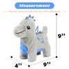Hopearl Walking Dinosaur Interactive Electronic Pet Singing Toy Remote Control Leash Animated Musical Nodding Roar Wagging Tail Touch Recognition Gifts for Toddlers Birthday, 9''