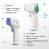Jumper Medical Forehead Thermometer, Non Contact Thermometer for Forehead and Object Surface Measurement with Instant Reading and Fever Warning for Kids and Adults (Sky Blue)