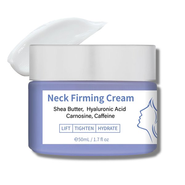 Neck Firming Cream, Tighten and Lift Neck Cream, Even Skin Tone, Hydrate and Smooth Neck, Anti-Aging Neck Cream, Suitable for All Skin Types 1.7 Floz