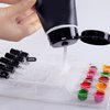 25pcs Tattoo Cup Holder Tattoo Ink Tray, Disposable Tattoo Ink Cup Tray, Tattoo Color Palette Tattoo Accessories Holder, Tattoo Pigment Ink Cup Holder Stand Kit
