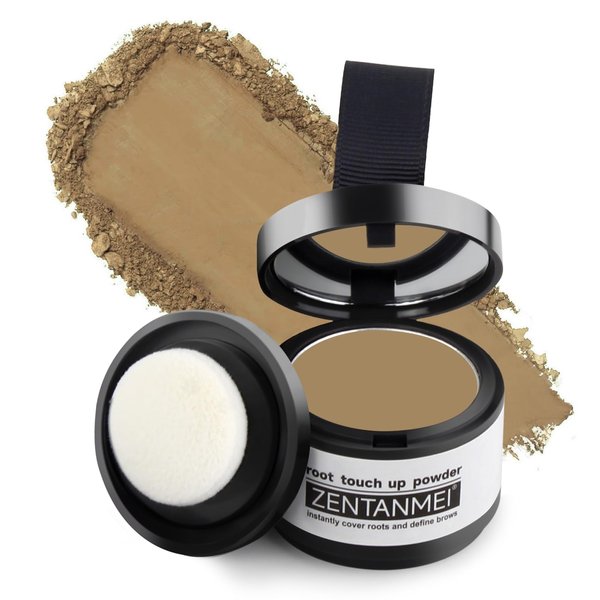 ZENTANMEI Root Touch Up Hairline Powder Instantly Hair Powder for Thinning Hairline Cover Up Conceals Hair Loss Thin Hair Receding Hairline Shadow Filler for Men & Women (Medium Blonde)