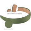 Wecoe Olive Green Headband 1.2 Inch Wide Silk Satin Headband Women Non Slip Fashion Plain Head Band Solid Hair Band DIY Holiday Hair Accessories for Women Girls Diademas Para Mujer Gifts