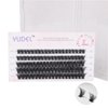 Yudel Lash Clusters Kit, DIY Lash Extension Kit Individual Clusters Lashes Kit Reusable Lash Clusters Eyelash Extension Kit Lengthening Wisps 8-16mm MIX 80D Curl False Eyelashes
