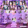 35 Pieces Singer Party Decoration, Include Singer Birthday Banner Honeycomb Centerpieces Cake Topper Party Latex Balloons for Pop Singer Birthday Party Supplies