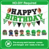 Football Birthday Party Decorations, Football Party Decorations Includes Happy Birthday Football Banner, Football Themed Party Supplies Garland and Hanging Swirls, Paper Pom Poms