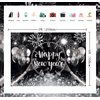 Black Silver Happy New Year Backdrop 2025 New Years Party Banner Backdrop New Years Eve Annual Countdown Party Supplies Fireworks Glitter Dots Cheers to Family Party Decor Banner (82x59 inch (7x5FT))