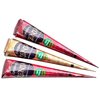 Zenia (Pack of 3) 100% Natural Henna Hair Color Paste Hair Dye Cones Dark Reddish-Brown Color 25g Each Cone