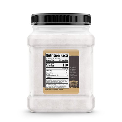Birch & Meadow Arrowroot Powder (1.75 lb), Cooking & Baking, Corn Starch Alternative