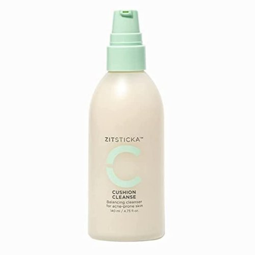 ZitSticka CUSHION CLEANSE, Hydrating Facial Cleanser for Sensitive, Breakout-Prone Skin, Non-Stripping, Barrier-Boosting, 140ml (Pack of 1). 4.7 oz