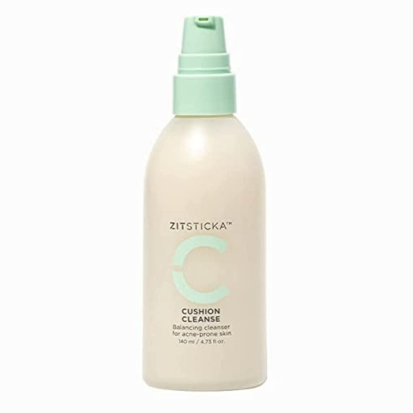 ZitSticka CUSHION CLEANSE, Hydrating Facial Cleanser for Sensitive, Breakout-Prone Skin, Non-Stripping, Barrier-Boosting, 140ml (Pack of 1). 4.7 oz