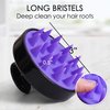 URBAN SOMBRERO Pink Marine Hair Scalp Massager, Silicone Hair Shampoo Brush for Scalp Care, Dry Scalp and Hair Growth - Black & Purple
