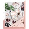 i-Blaosn Cosmo 360° Rotation Phone Ring Holder Snaps, Marble
