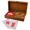 Logic Heart Tangram Set with Play Cards Wooden Puzzle Game