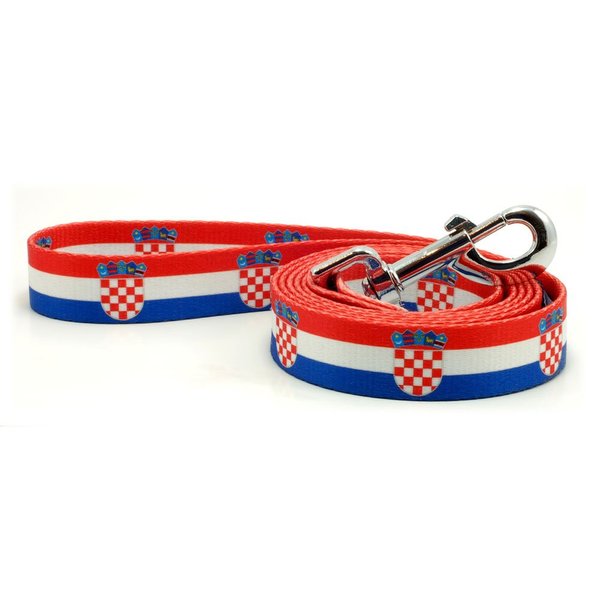 Dog Leash with The Croatia Flag Design | Great for National Holidays, Special Events, Festivals, Independence Days and Every Day Strong Safe | 4 or 6 Foot Long