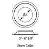 DuraVent 8GVSC Aluminum Storm Collar Size 8 (8-5/8" Inner Diameter), Aluminum