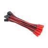 OliYin 10pcs JR Futaba Male Servo Connector Plug to JST Female Adapter Cable 22awg 10cm Silicone Wire for RC Lipo Battery