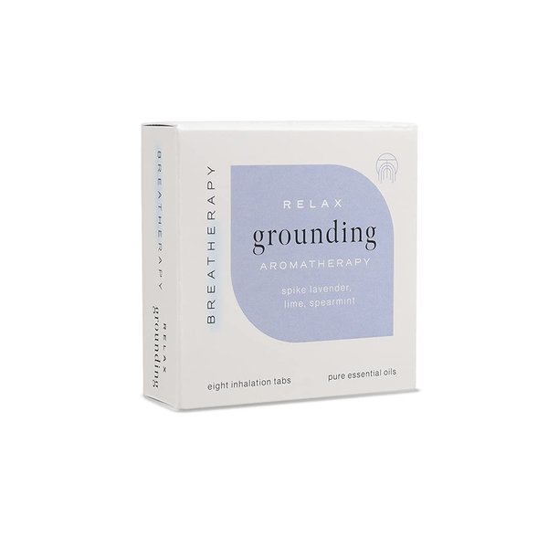 Breatherapy Pure Essential Oil Aromatherapy Inhalation Tabs, 8-Pack (Grounding)