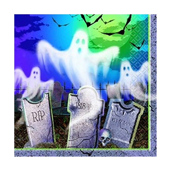 amscan Mostly Ghostly Beverage Napkins 16ct