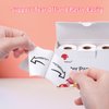 T02 Thermal Mini Sticker Printer Paper, White Self-Adhesive Paper, Black On White Paper for Journal, Photo, To Do List, 50mm x 3.5m, 3 Rolls, Keep for 10 Years (Only Compatible With T02 Printers)