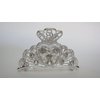 Gold or silver clear or AB crystal heart metal hair claw clip jaw clip (Primary color: Gold/clear crystals)