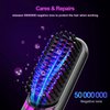 Mindrain Mini Cordless Hair Straightener Brush, Portable Straightening Brush, Only 230g, Lightweight to Carry Out, USB Rechargeable, Anti-Scald, Gifts for Women, lovers or friends. (Gray)