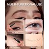 Gel Eyeliner Set for Mature Women Black Brown, Waterproof Smudge-proof Gel Eyeliner Pencil Long Lasting 24H Retractable Eyeliner Matte Cream Eye Makeup Pen with Sharpener for Older Women Sensitive Eye