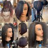 Hairingrid Mannequin Head 14" 100% Real Hair Hairdresser Cosmetology Mannequin Manikin Training Head Hair and Free Clamp Holder (14 Inch)