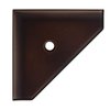 Questech Decor Corner Shower Shelf, Retrofit Shower Corner Shelf for Tiled Shower Walls, Bathroom Storage, 8 Inch Geo Flatback Shower Caddy Oil Rubbed Bronze Finish