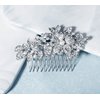 Women's Flower Bride Handmade Wedding Hair Comb Cristals Pearl Hair Accessories Art Deco Floral Bridal Side Combs Headpiece for Women, Brides Hair Accessories / Gift Box