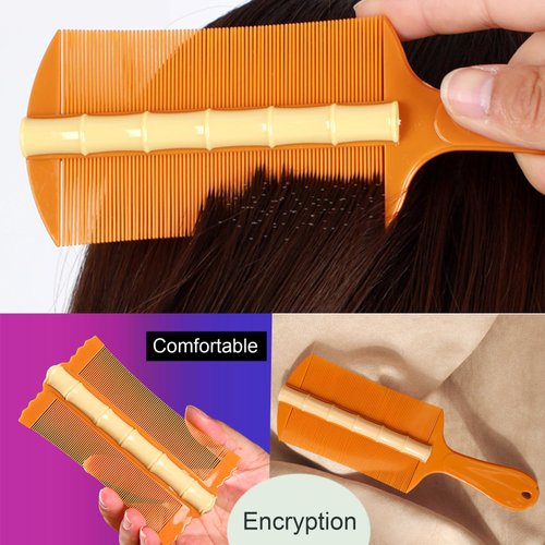 2 Pcs Dandruff Combs, Lice Combs, Flea Combs, Hair Comb Double Sided Fine Tooth Combs,Combs for Kids, Adults or Pet's #02