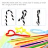 MECCANIXITY Pipe Cleaners Chenille Stems 30cm/12 Inch for DIY Art Creative Crafts Decorations, Red White Pack of 100