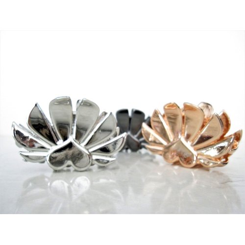 Generic Rose gold or silver metal heart hair claw clip jaw clip (Primary color: Silver), 1 Count (Pack of 1)