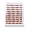 outopen Brown Lashes Clusters 140Pcs Natural Look False Eyelashes Extensions D Curl Wispy Cat Eye Lashes Individuals DIY Lash Extensions at Home (Z01)