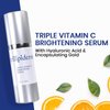 Trilipiderm Triple Vitamin C Serum W/Hyaluronic Acid & Encapsulating Gold, Skin Firming Moisturizer for Anti Aging Skincare Routine, Minimizes Fine Lines, Boost Collagen & Evens Skin Tone