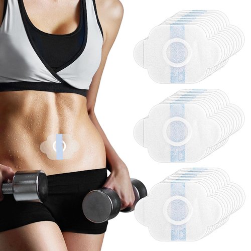 30pcs Castor Oil Pack Wrap, Anti Leakage Organic Patches Self Adhesive Castor Oil Belly Button Pad Sticker Cover for Shoulders Navel Joints Ideal Gift for Home Travel