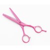 ROCOCO Professional 5.5 inch Pink Salon Hair Cutting Scissors and Hair Thinning Shears with Razor for Female Hairdresser(Pink)