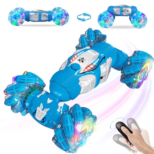BEMITON Remote Control RC Cars for Boys, Gesture Sensing RC Stunt Car 6 7 8-12 9 10 11 Year Old Kids Gifts, 4WD Off Road Double Sided Drift Truck, Best Birthday Gift