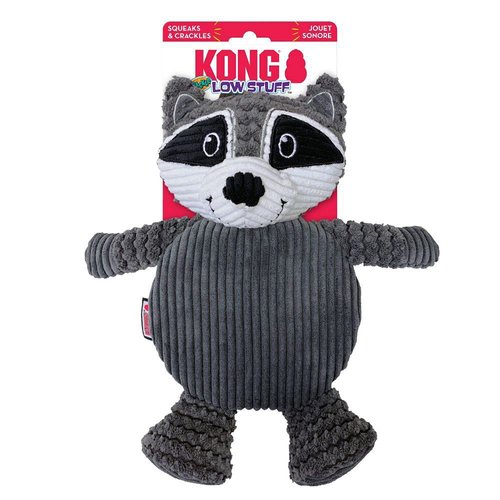 KONG Company 38749503: Low Stuff Crackle Tummiez Dog Toy Raccoon Lg