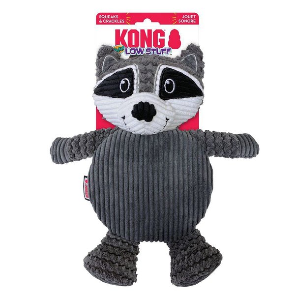 KONG Company 38749503: Low Stuff Crackle Tummiez Dog Toy Raccoon Lg