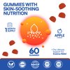 Power Grain Sugar Free Eczema Treatment Gummies - USA Made - 50+ Vitamins & Probiotics for Clear, Hydrated Skin - Soothes Itching, Calms Redness & Boosts Skin Health (60 Gummies)