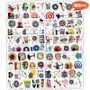 100PCS Archery Temporary Tattoos Stickers Themed Bow Arrow Hunting Birthday Party Favors Decorations Supplies Summer Sports Tattoo Sticker Gifts For Boys Girls Hunter School Prizes Carnival Christmas