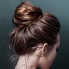 24 Pcs U Shaped Hair Pins Ballet Bobby Pins U Pin Hair Styling Pins Bobby Pins for Updo with Storage Box Metal U Bun Hair Forks for Women Girls Thick Thin Long Curly Hair(Gold, 3 Inch)