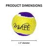 Midlee Squeaky Mini Tennis Ball for Dogs 1.5"- Pack of 12 (Yellow/Purple)- Pet Fetch Small Squeaker Interactive Squeaking Dog Toy