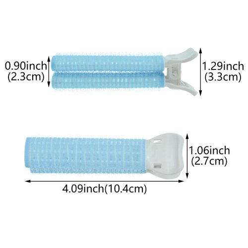 10 PACK Volumizing Hair Root Clips for Curly Hair Volume Fluffy Hair Clip Curly Hair Root Lift Tool Heatless DIY Hair Curler for Long and Short Hair (Blue)